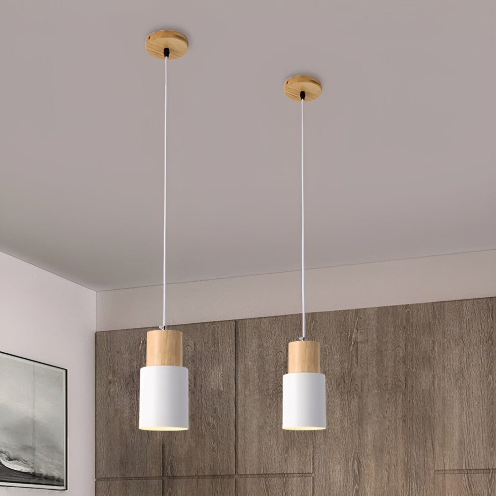 MiniCylinder taklampa - Minimalistisk Makronpendel i Aluminium