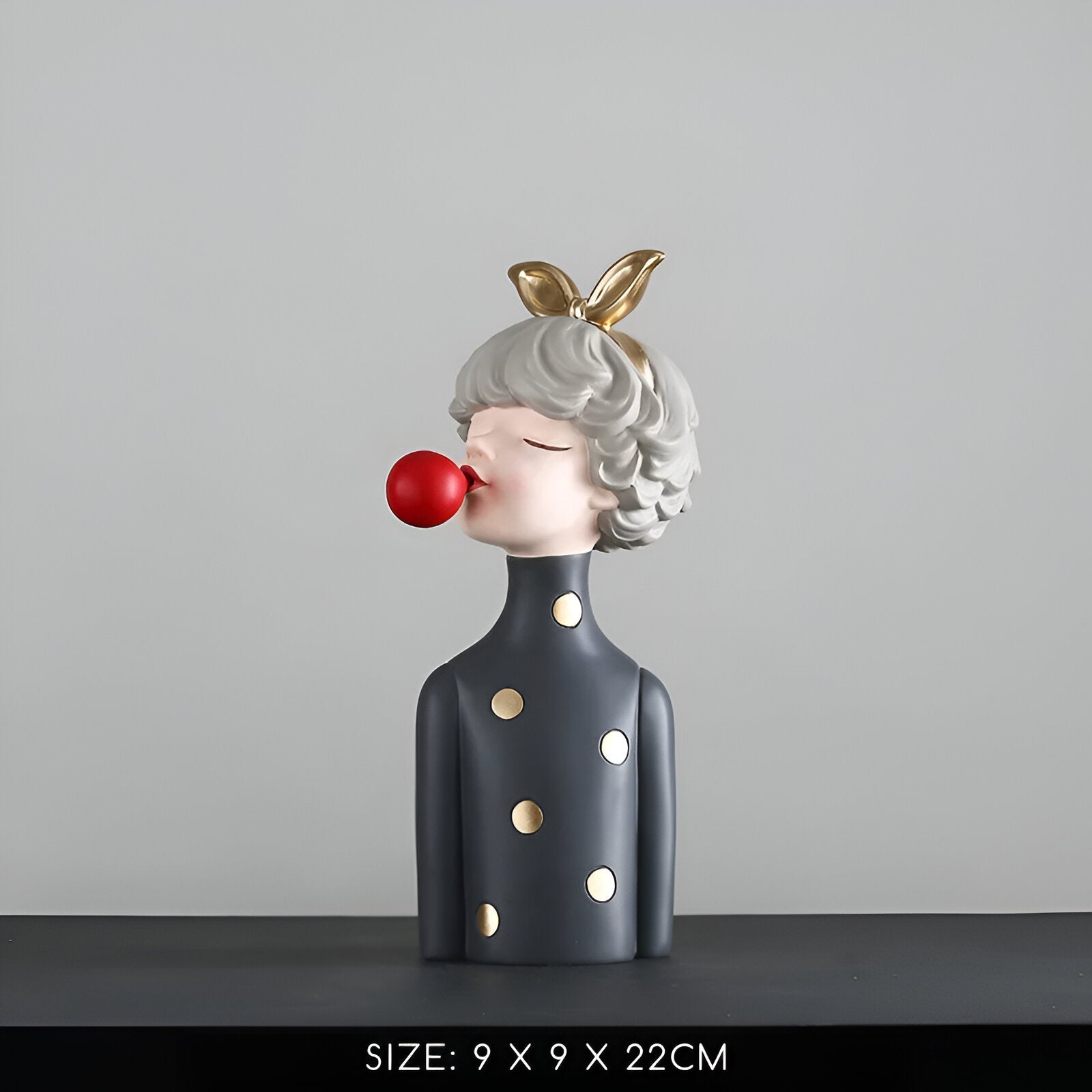 Missy Statyer - Eleganta Flickfigurer i Harts med Hårbåge