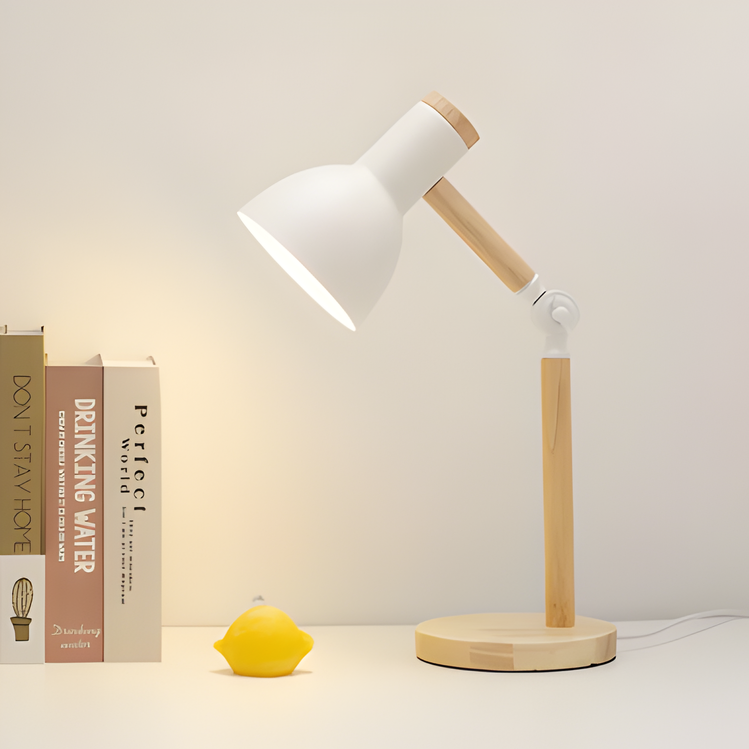 Nordelux Bordslampa - Färgglad Macaron LED Justerbar Skrivbordslampa i Trä
