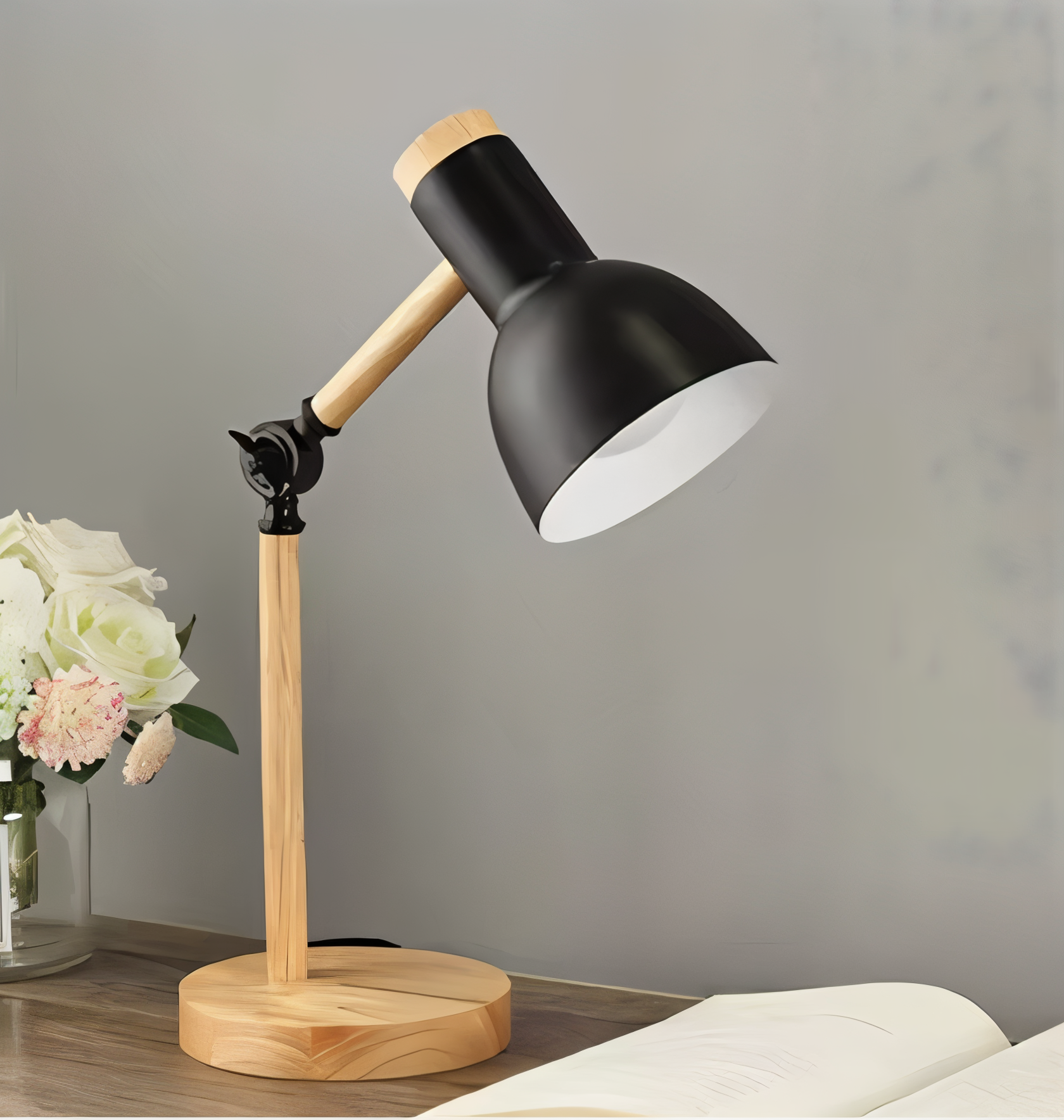 Nordelux Bordslampa - Färgglad Macaron LED Justerbar Skrivbordslampa i Trä