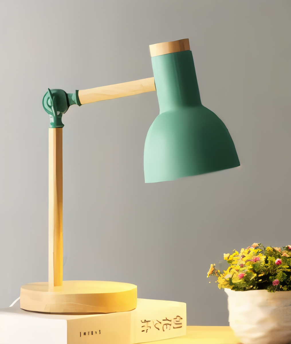 Nordelux Bordslampa - Färgglad Macaron LED Justerbar Skrivbordslampa i Trä