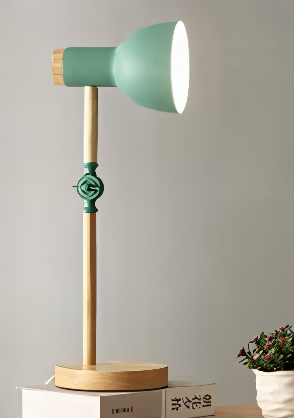 Nordelux Bordslampa - Färgglad Macaron LED Justerbar Skrivbordslampa i Trä