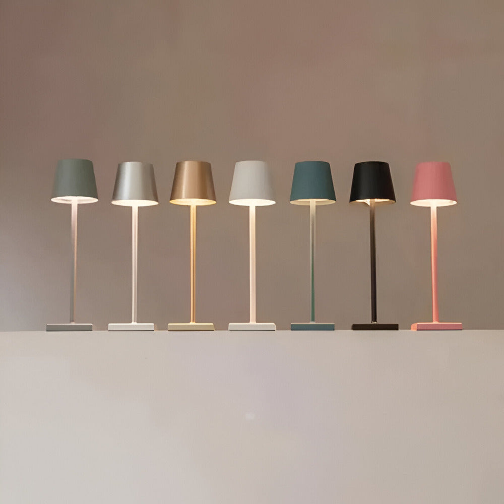 Vintage Dimbar Sladdlös LED-Bordslampa med Vattentät Design
