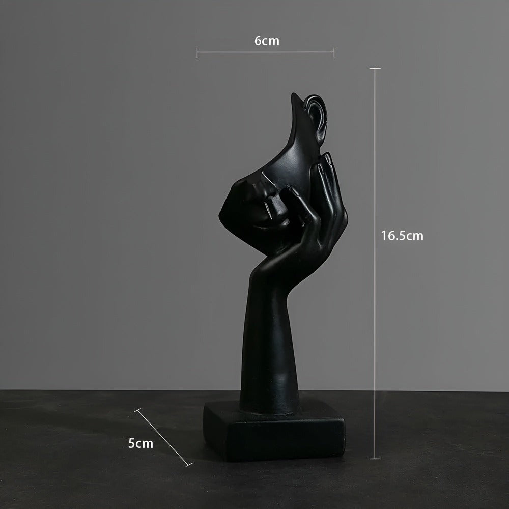Nordic Mind - Skulptur i Harts med Lyxigt Abstrakt Tankesätt