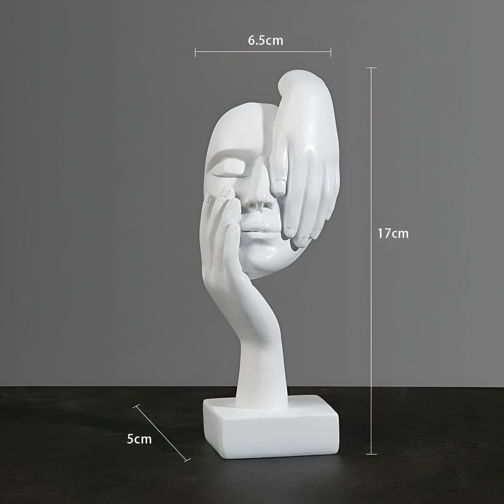 Nordic Mind - Skulptur i Harts med Lyxigt Abstrakt Tankesätt