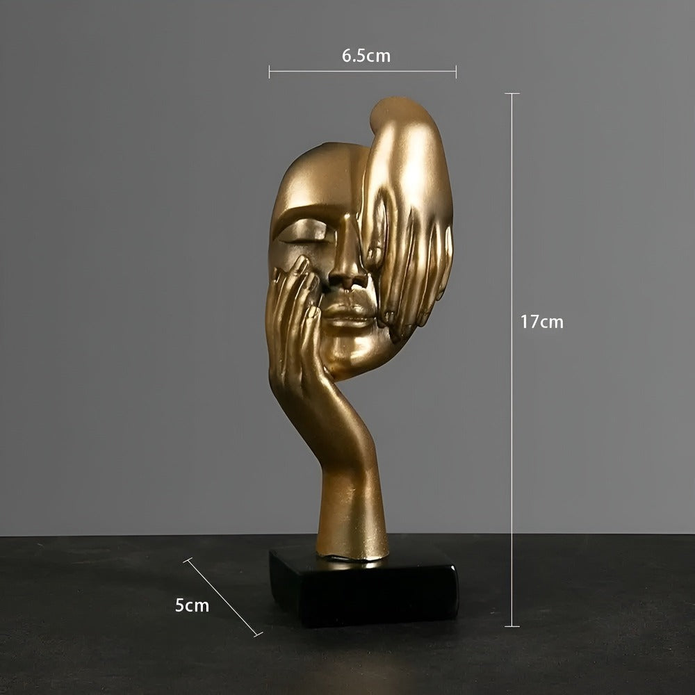 Nordic Mind - Skulptur i Harts med Lyxigt Abstrakt Tankesätt