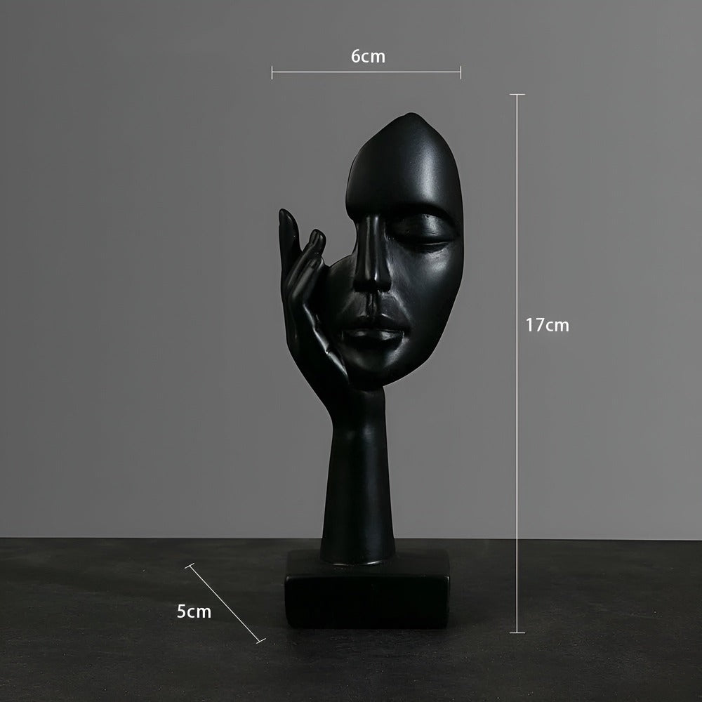 Nordic Mind - Skulptur i Harts med Lyxigt Abstrakt Tankesätt