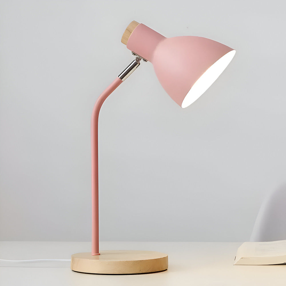 Nordisk Inspirerad Justerbar LED Bordslampa för Inredning – Ögonvänlig Belysning för Läsning och Vardagsrum