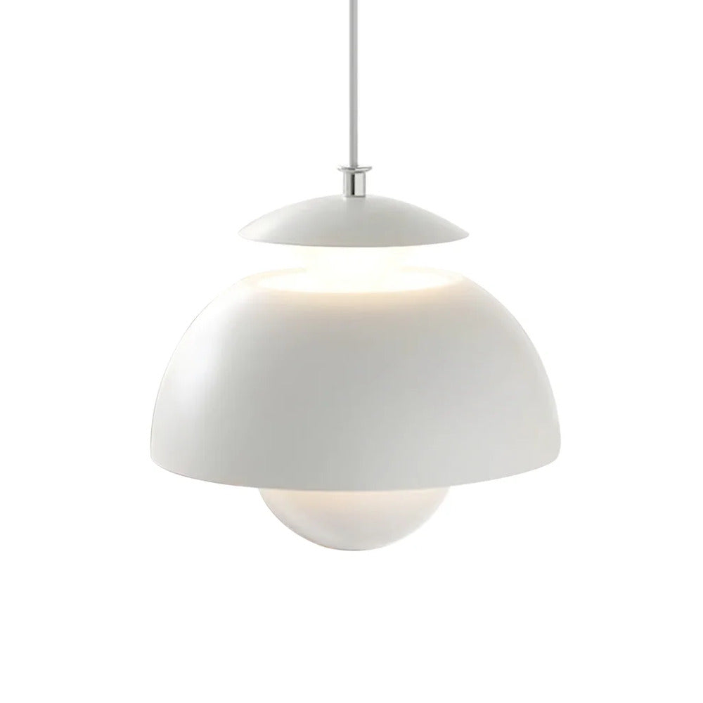 Nordisk metallpendellampa 25 cm – nordisk design, blommform, retrostil