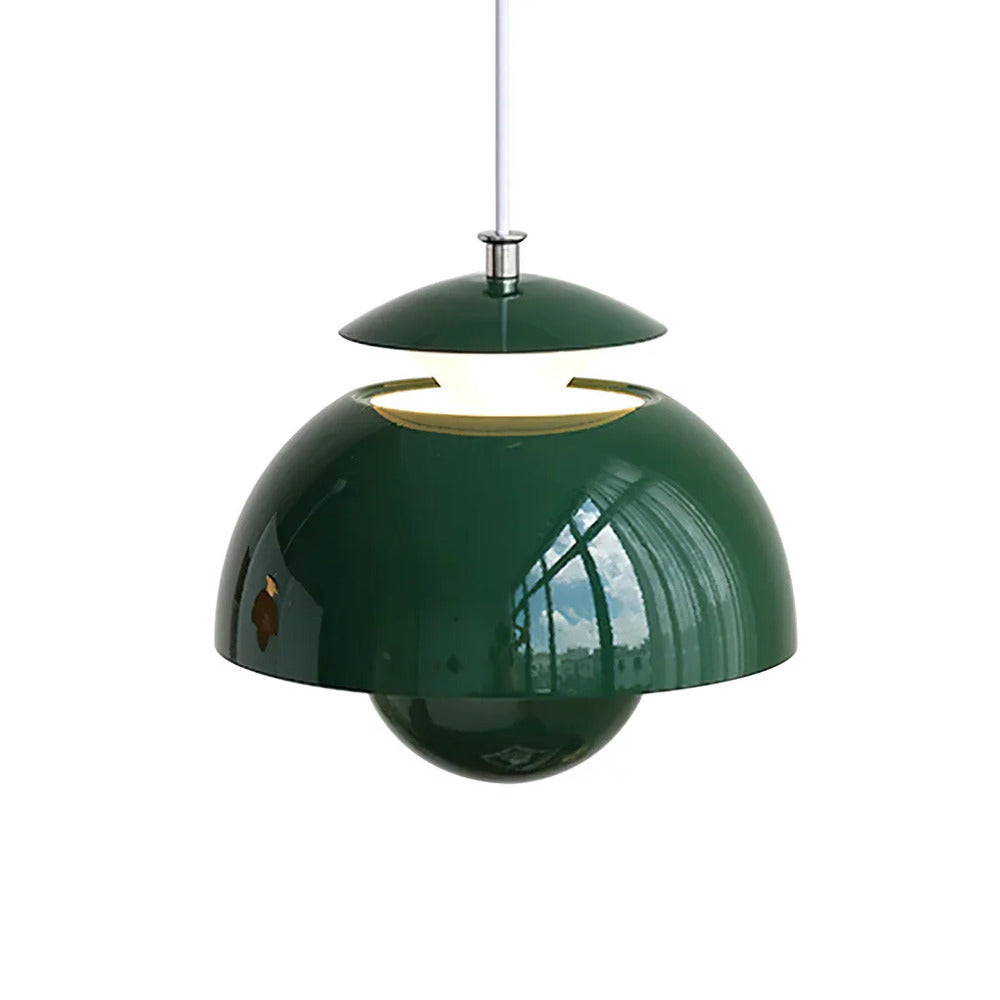 Nordisk metallpendellampa 25 cm – nordisk design, blommform, retrostil