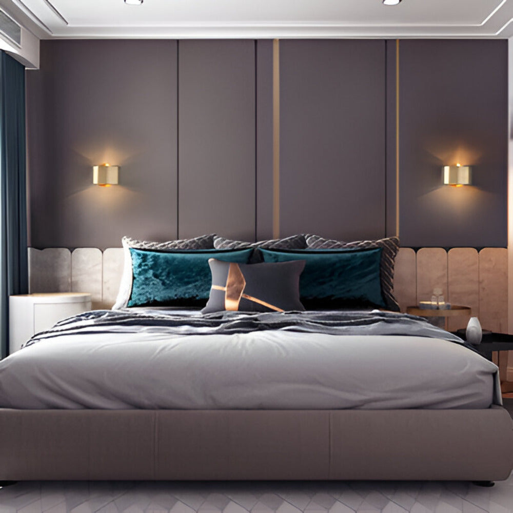 Nutida Guld Trommellampa - Minimalistisk Design med 1 Glödlampa