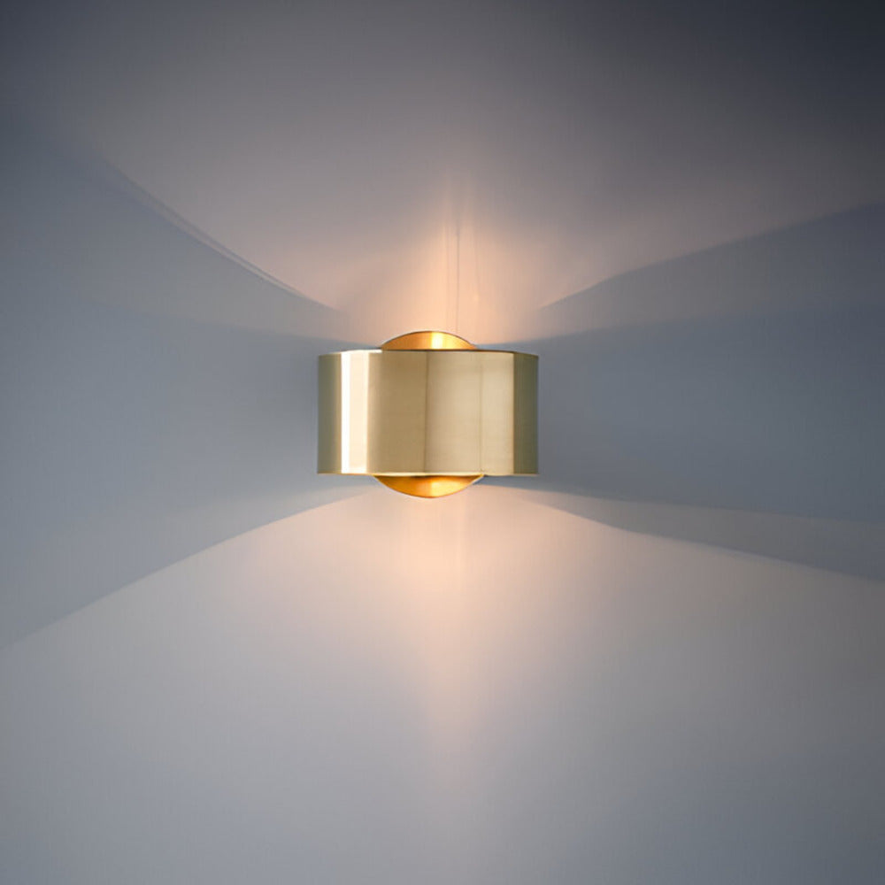 Nutida Guld Trommellampa - Minimalistisk Design med 1 Glödlampa