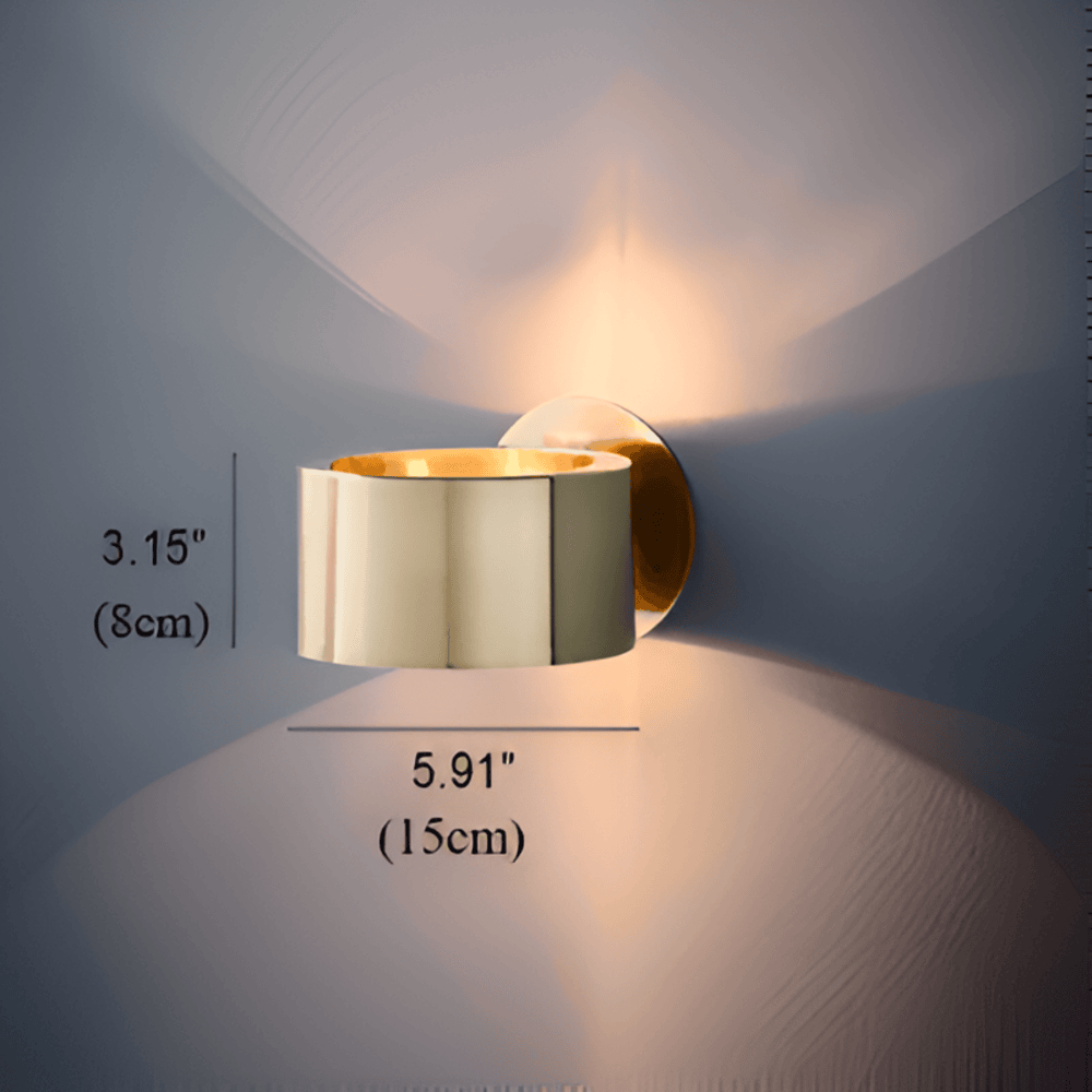 Nutida Guld Trommellampa - Minimalistisk Design med 1 Glödlampa