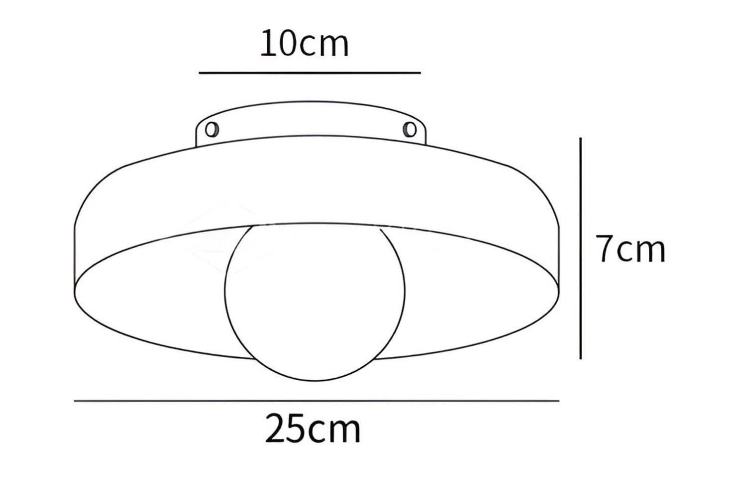 OrangeBeam Nordic Taklampa - Halvhöga Taklampor av Glas