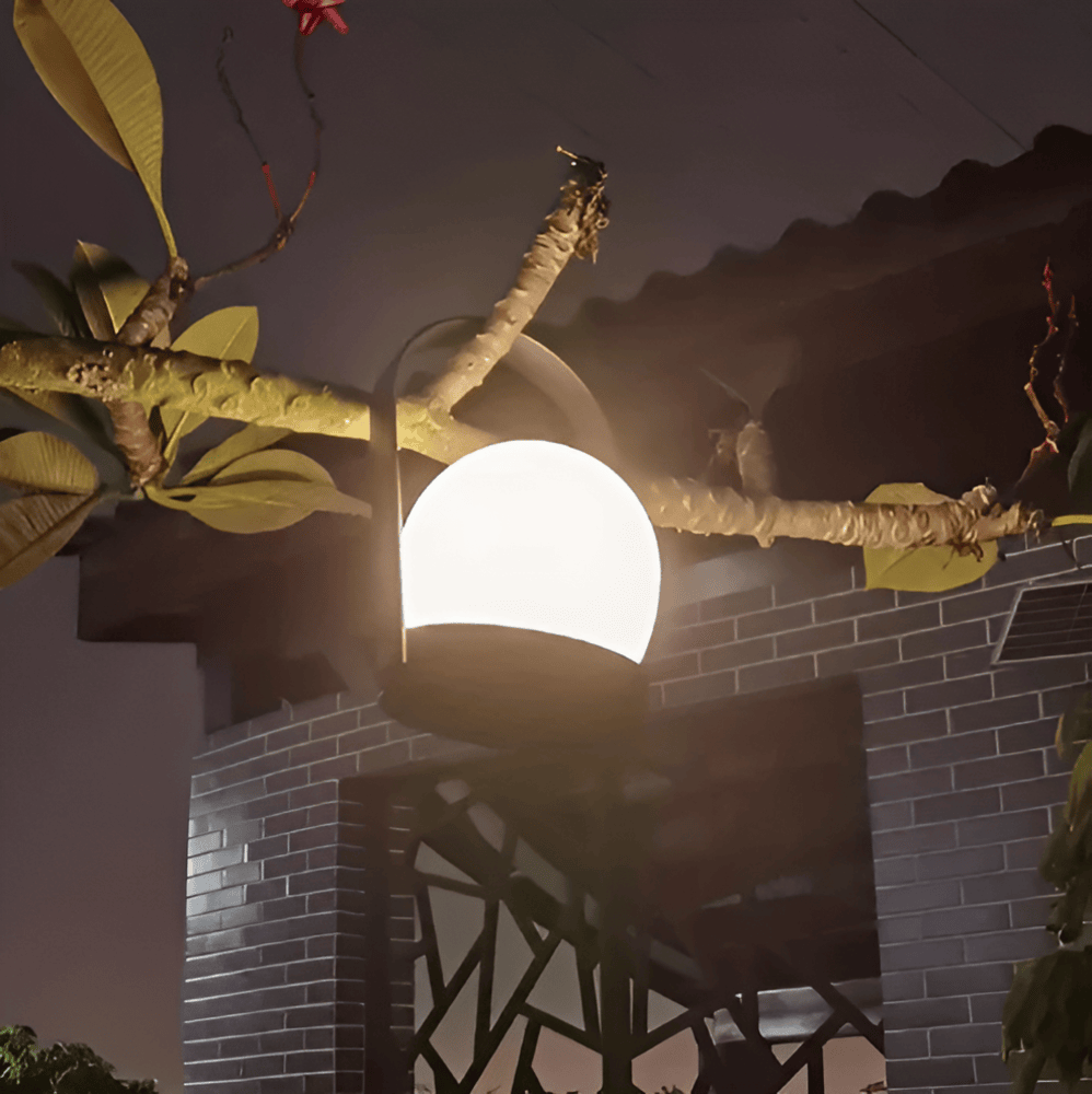 OrbitaLED - Sladdlös Bordslampa med klot - Uppladdningsbar och Rostfri