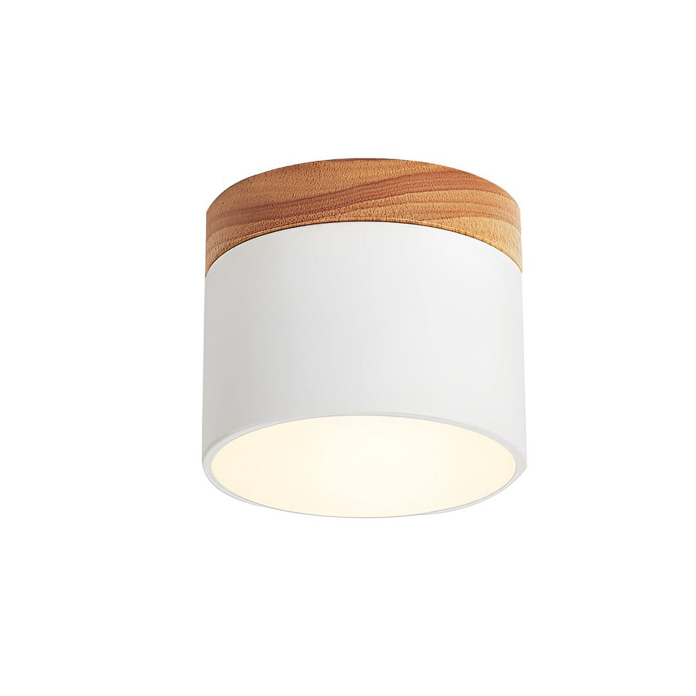 PastelGlow Cylinderlampa - Vintage Flush Mount Taklampa