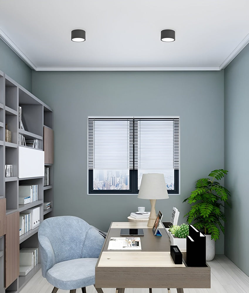 PastelGlow Cylinderlampa - Vintage Flush Mount Taklampa