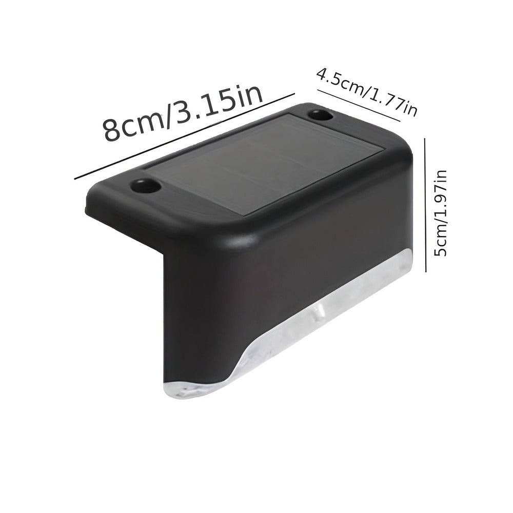 PathStep Lights - 2/4/8 pack LED-Solcellsbelysning för Trappor - Vattentät Vägglampa för Utomhusbruk