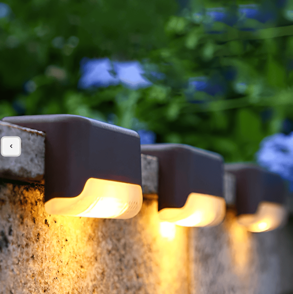 PathStep Lights - 2/4/8 pack LED-Solcellsbelysning för Trappor - Vattentät Vägglampa för Utomhusbruk