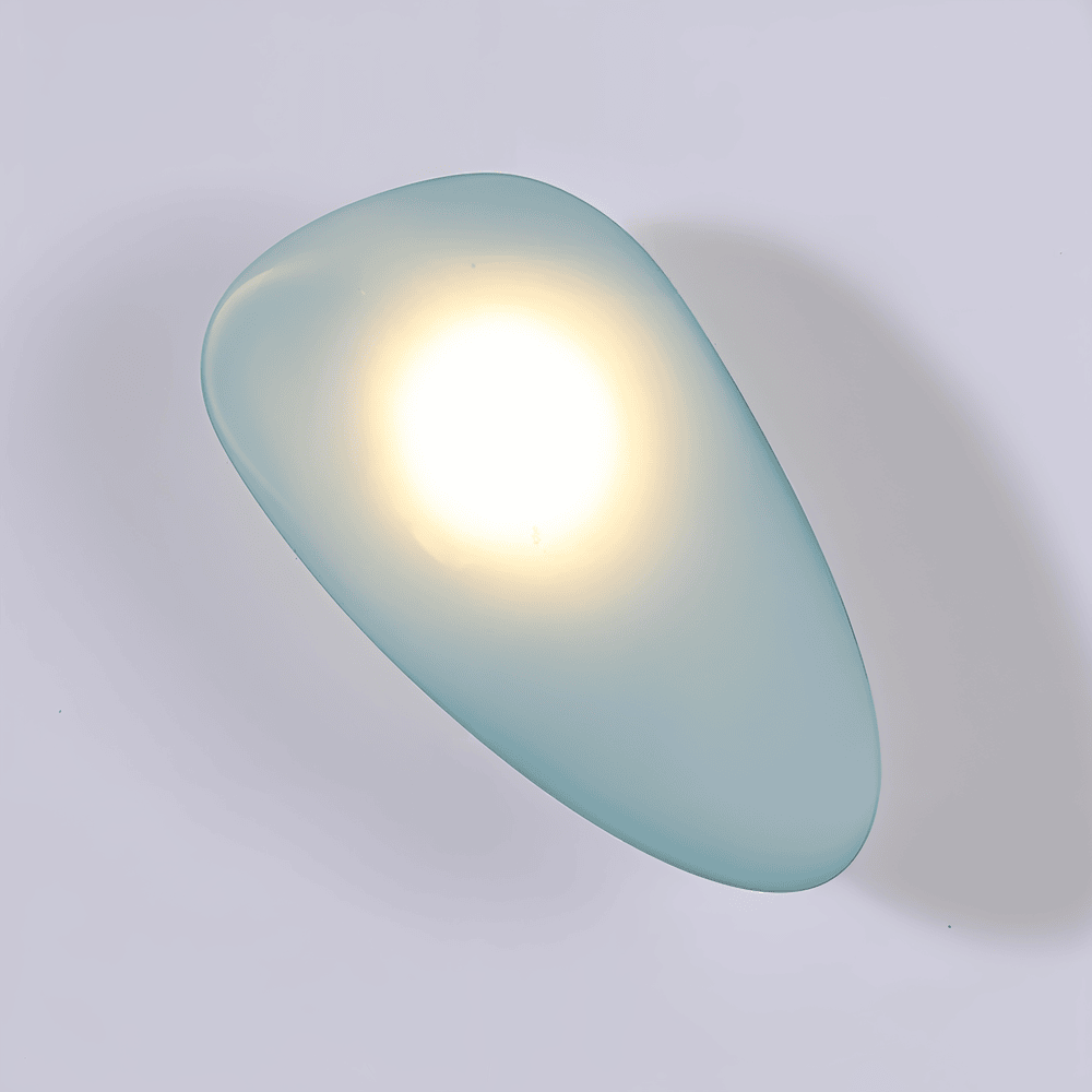 PebbleHue WallLight - Lysande LED-Vägglampa av Glas i Nordisk Stil