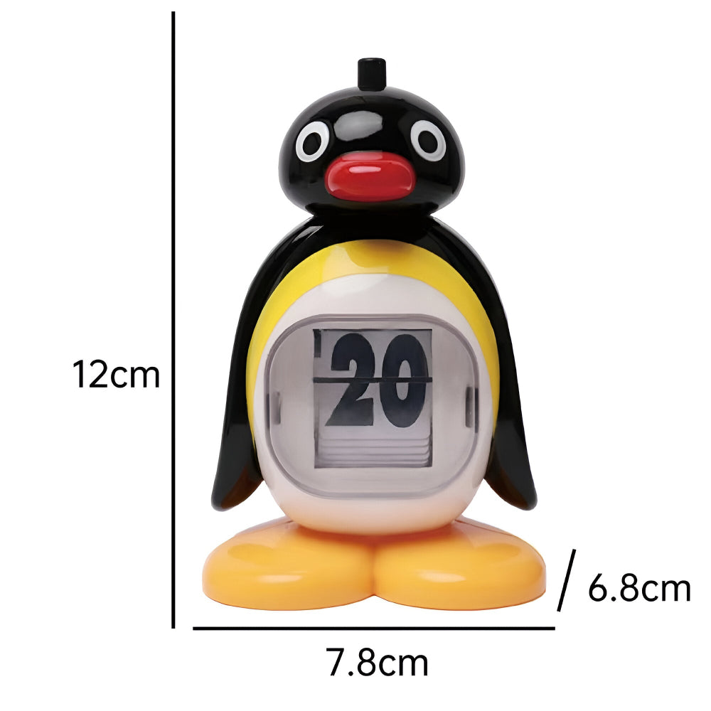 B/W Hue Penguin Kalender - Charmig Borddekoration och Funktionell Datums Tracker