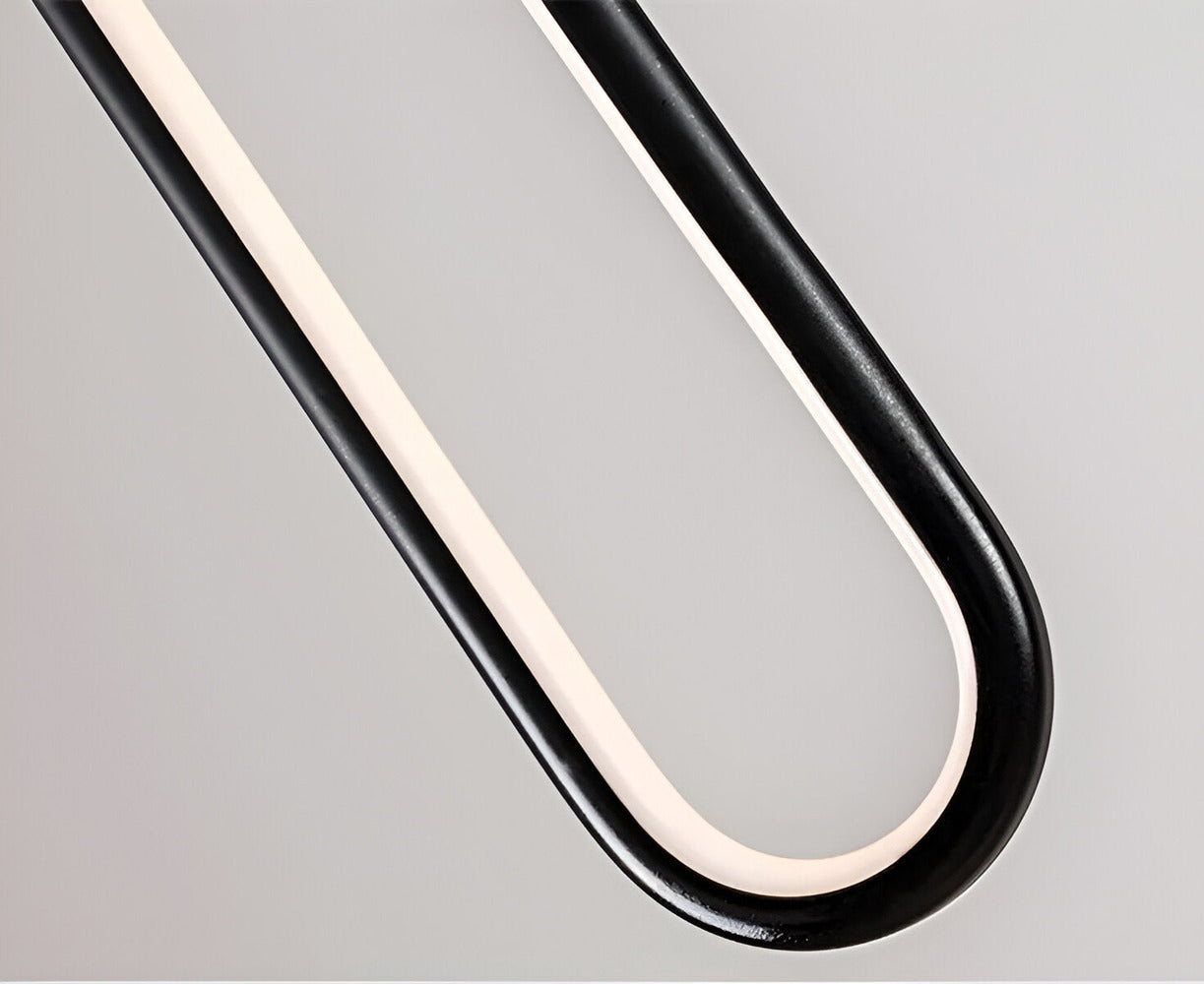 PinOval Taklampa - Svart Aluminium, Långsträckt LED-Hänglampa