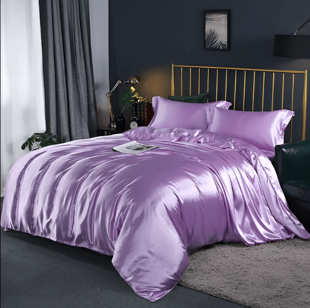 Luxe Silk Påslakan – Exklusivt Påslakanset i Mullbärssilke med 2 Örngott