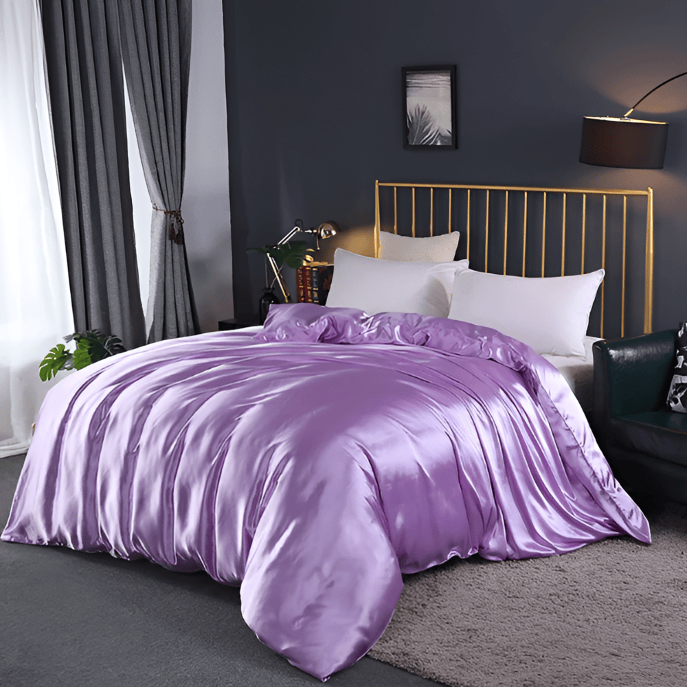 Luxe Silk Påslakan – Exklusivt Påslakanset i Mullbärssilke med 2 Örngott