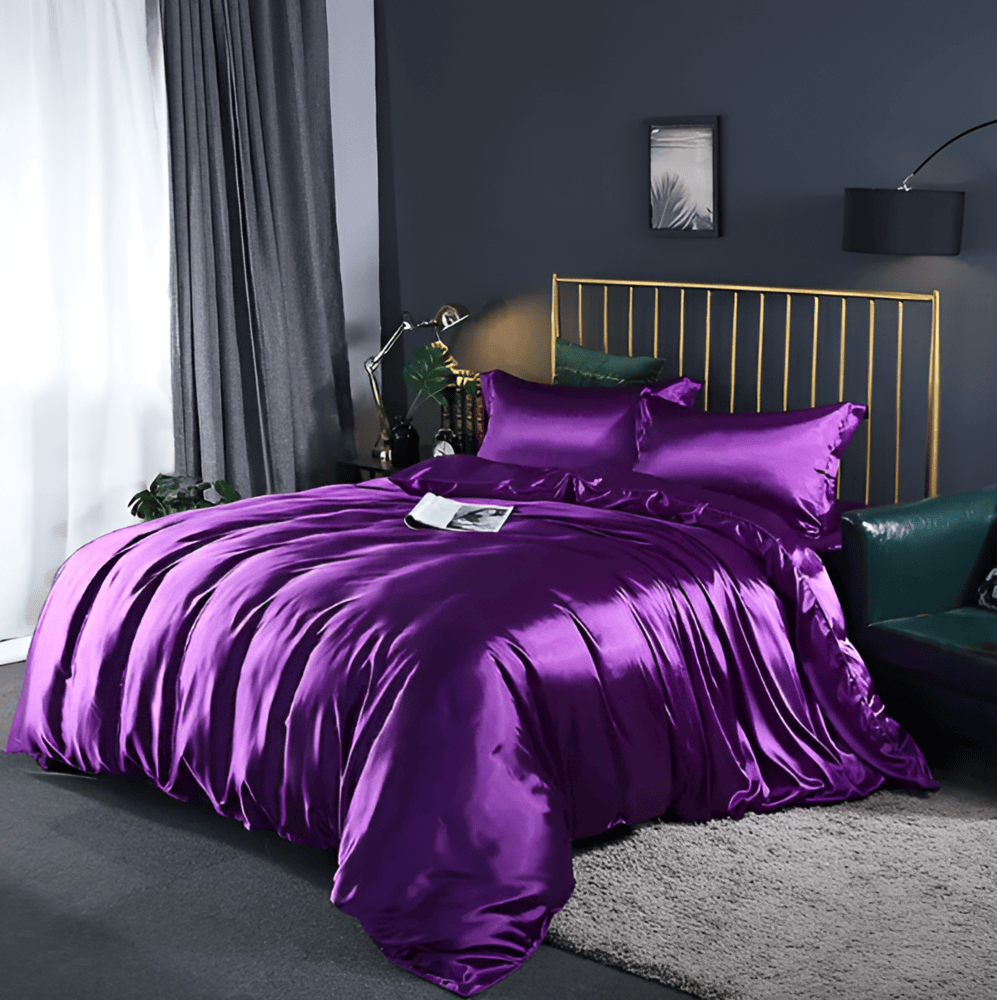 Luxe Silk Påslakan – Exklusivt Påslakanset i Mullbärssilke med 2 Örngott