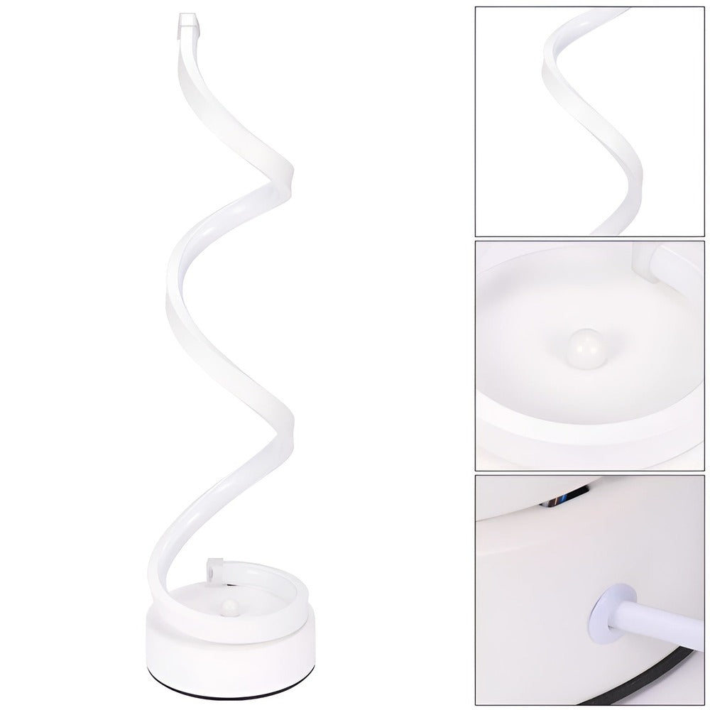 Radiant Curve - Spiralformad LED-Bordslampa med Touchkontroll