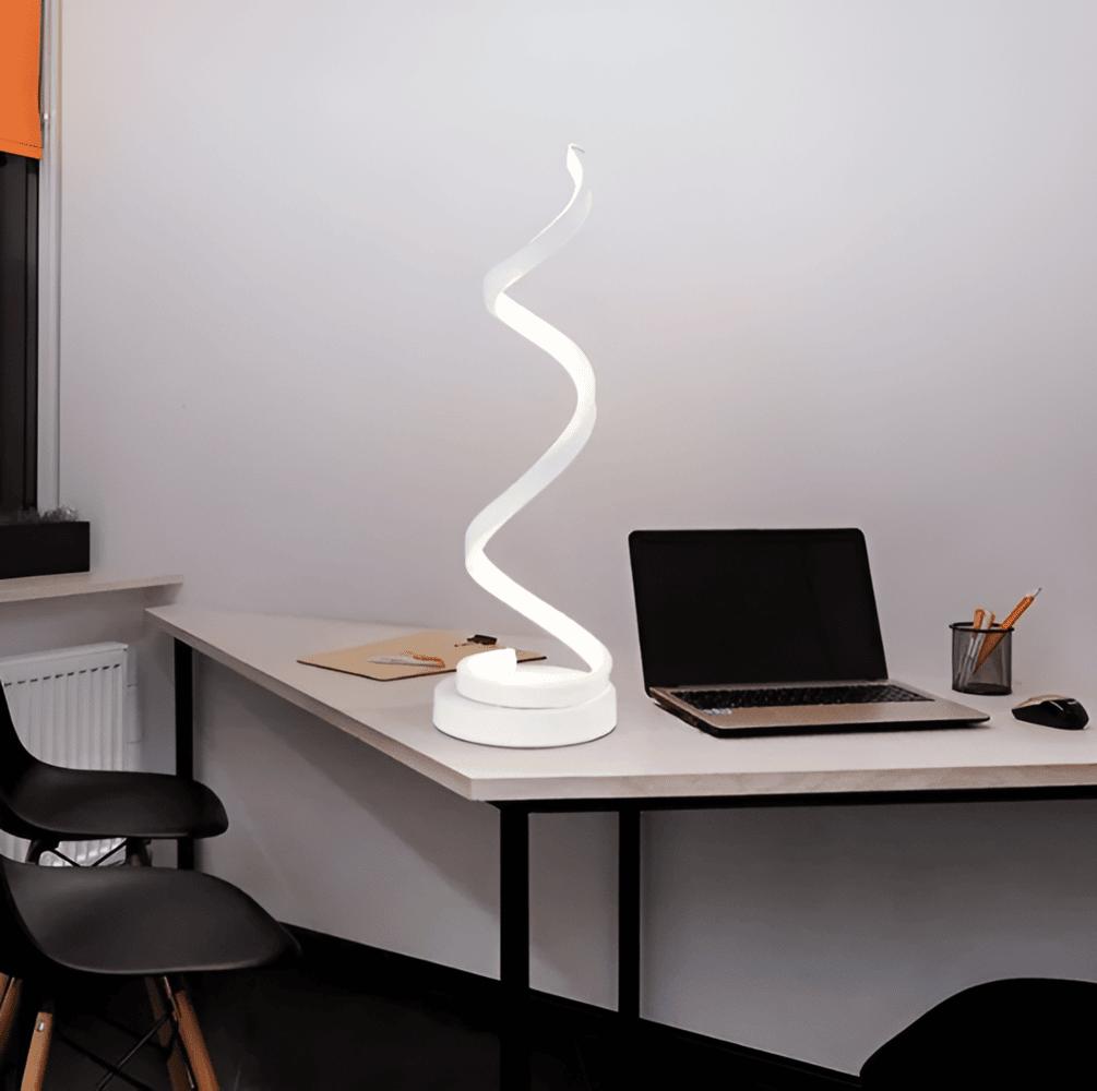 Radiant Curve - Spiralformad LED-Bordslampa med Touchkontroll