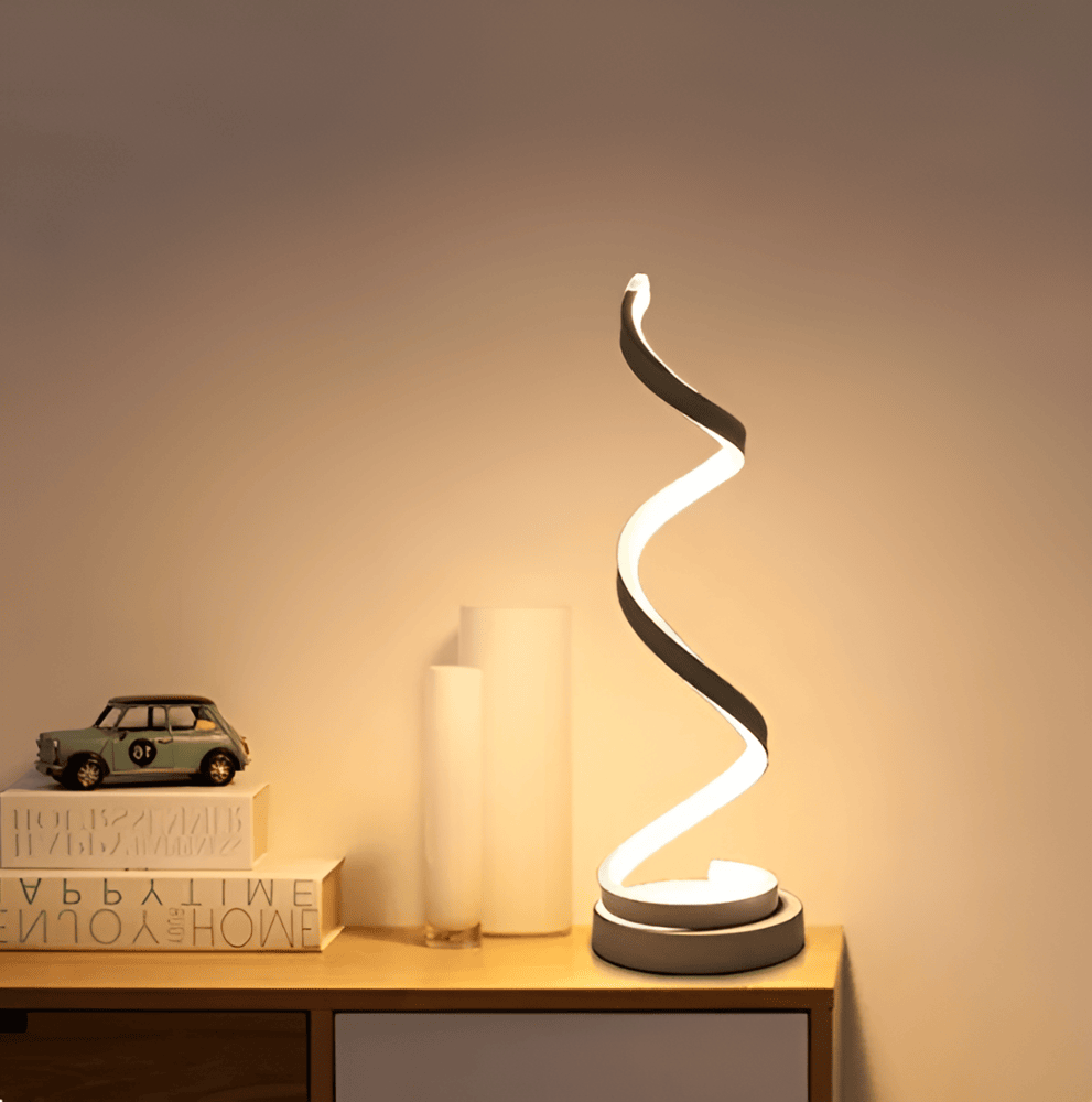 Radiant Curve - Spiralformad LED-Bordslampa med Touchkontroll