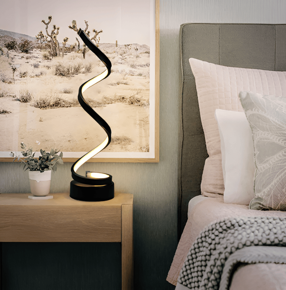 Radiant Curve - Spiralformad LED-Bordslampa med Touchkontroll