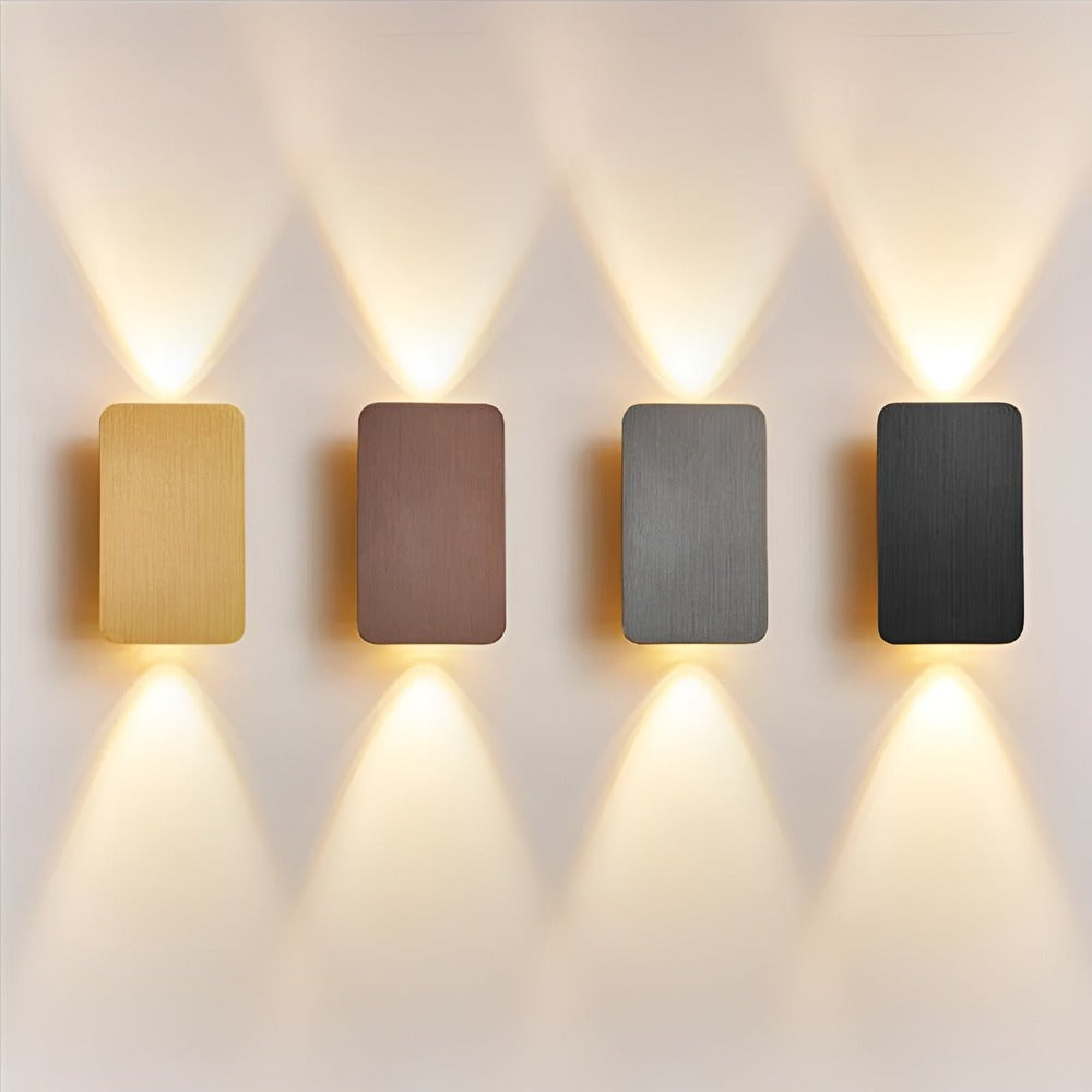 Mini Rektangulär LED-Vägglampa - Minimalistisk Vägglampa - Infälld Vägglampa