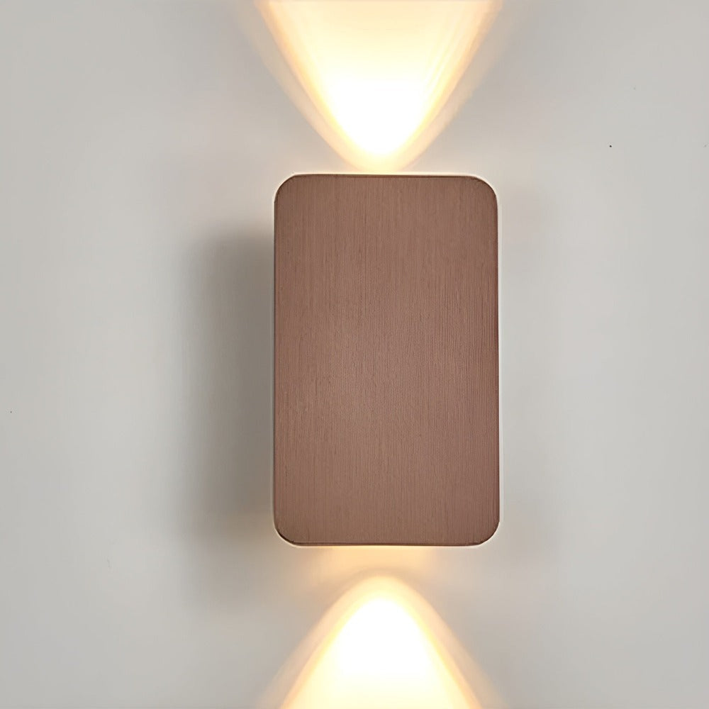 Mini Rektangulär LED-Vägglampa - Minimalistisk Vägglampa - Infälld Vägglampa