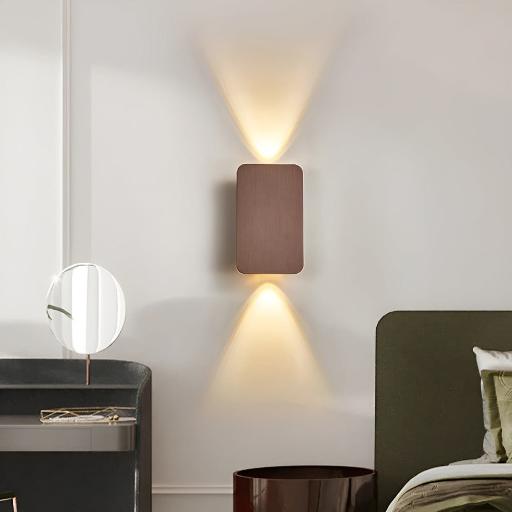 Mini Rektangulär LED-Vägglampa - Minimalistisk Vägglampa - Infälld Vägglampa