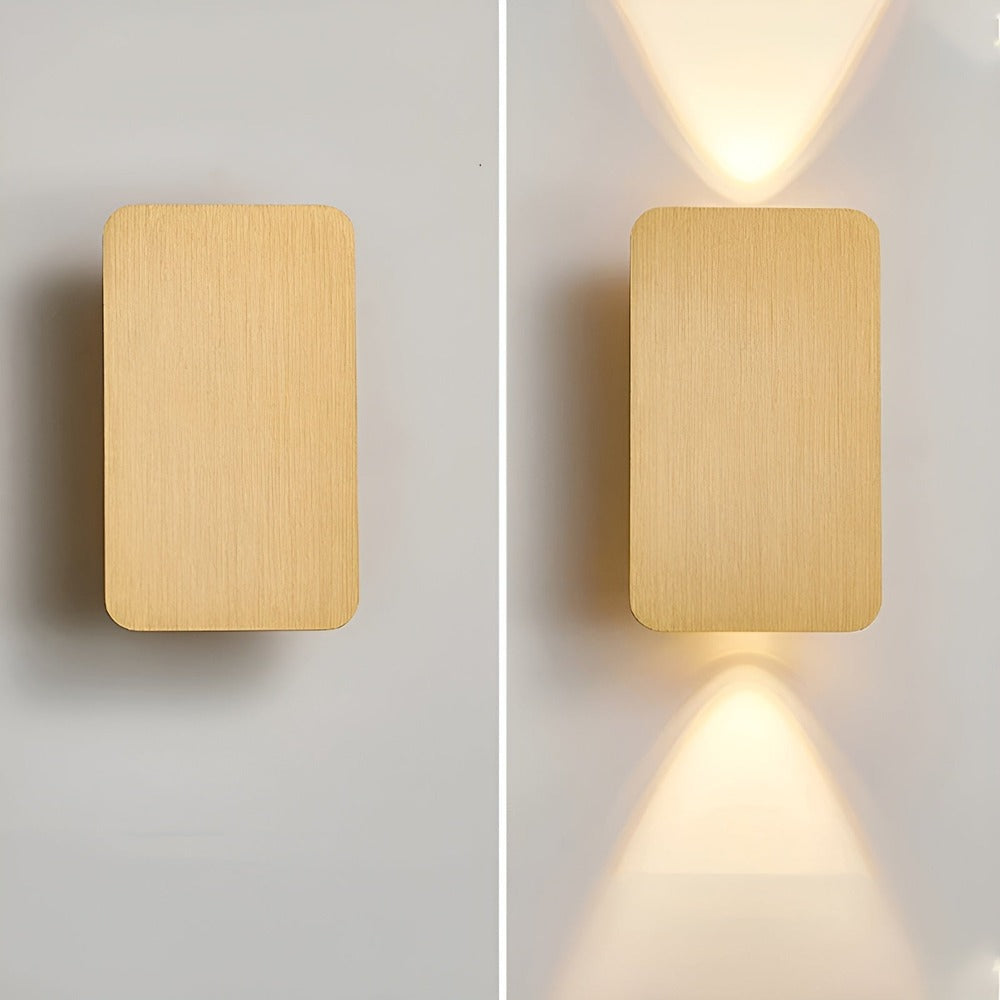 Mini Rektangulär LED-Vägglampa - Minimalistisk Vägglampa - Infälld Vägglampa