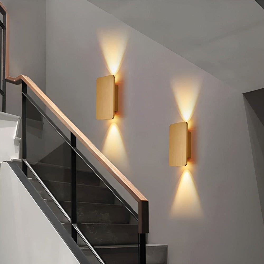 Mini Rektangulär LED-Vägglampa - Minimalistisk Vägglampa - Infälld Vägglampa