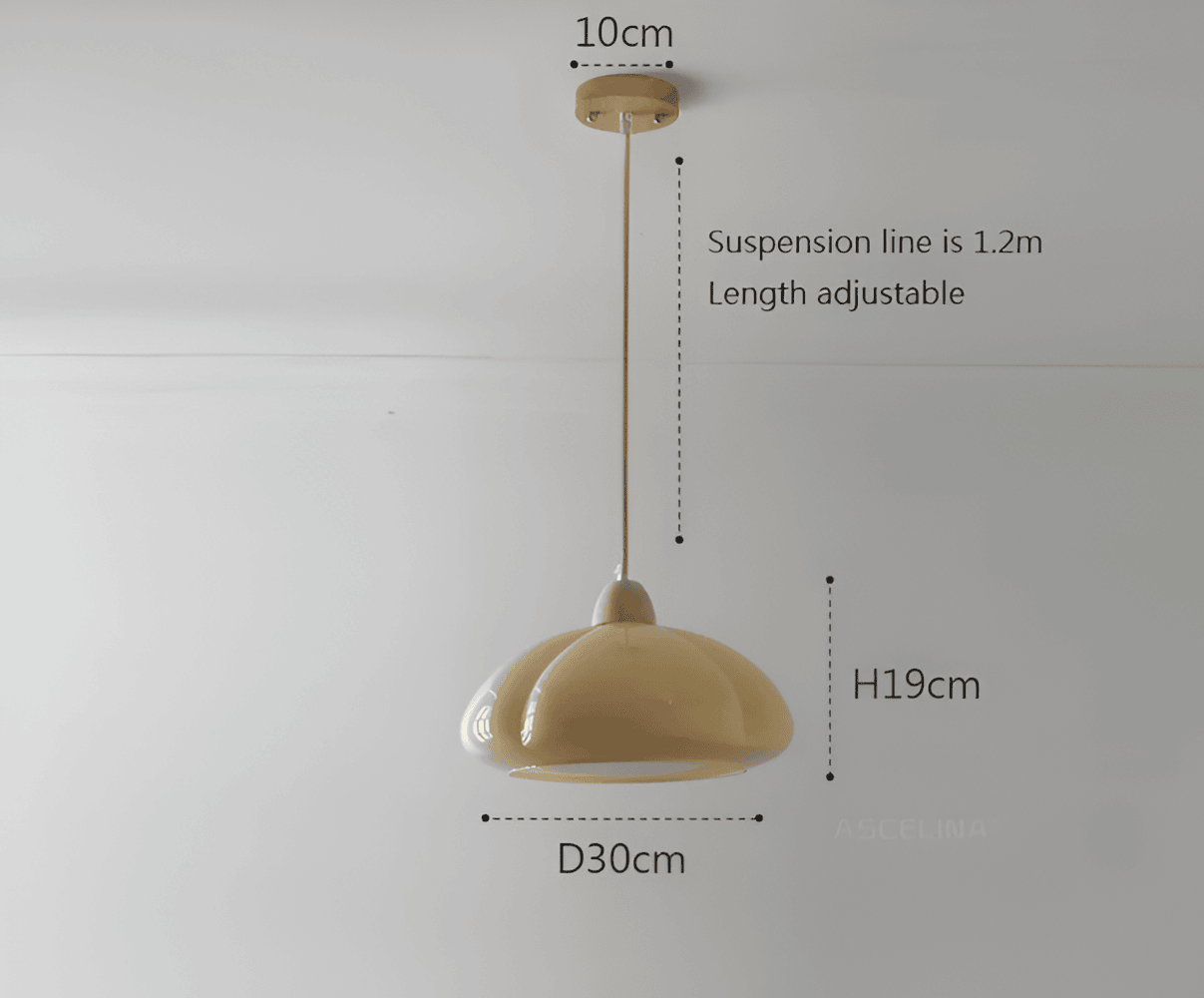 Pendellampa i retrostil - Pumpkin-inspirerad pendellampa i nordiskt glas och trä