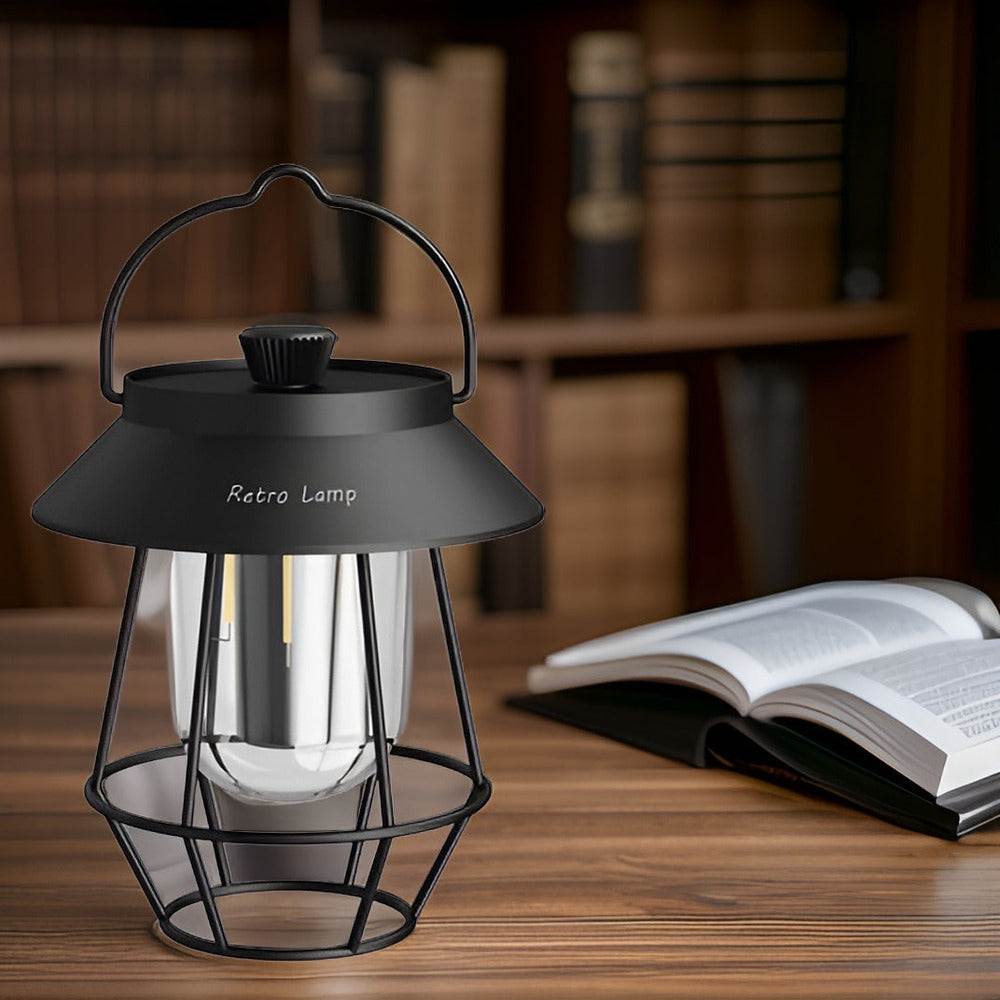 Retrovibe Lampa - Sladdlös Varm LED-lampa för USB-NödlÀge