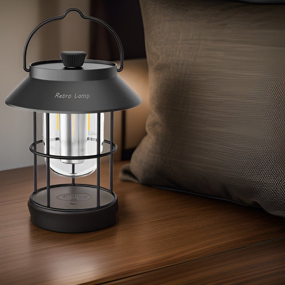 Retrovibe Lampa - Sladdlös Varm LED-lampa för USB-NödlÀge