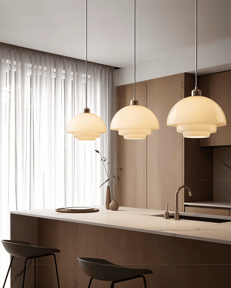 Scandinavian Dream - Nordisk Taklampa av Frostat Glas med Lager på Lager
