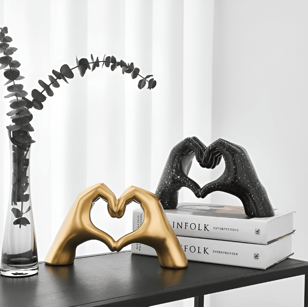 Sculpted Love - Modern Handhållen Kärleksfigur för Tidlös Romantik