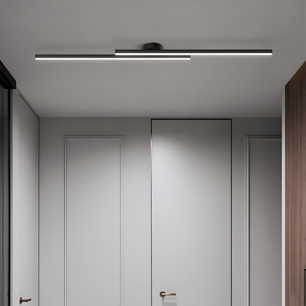 Klassisk Aluminium Semi Flush LED Taklampa för Vardagsrummet