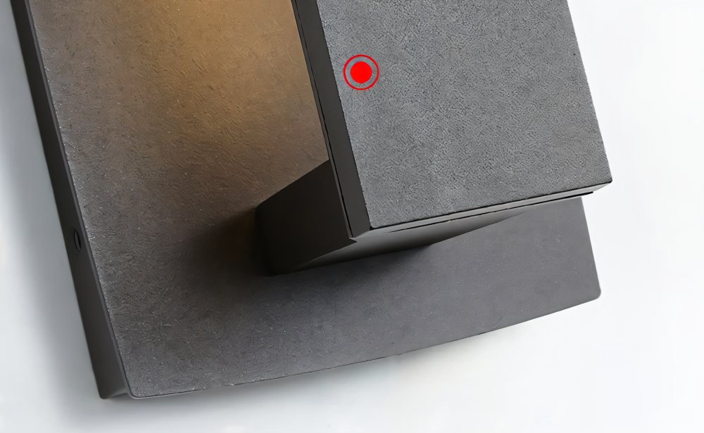 SimpliBlack Vägglampa - Vattentålig Aluminium Trädgårdsbelysning - Minimalistisk Vägglampa för Utomhusbruk