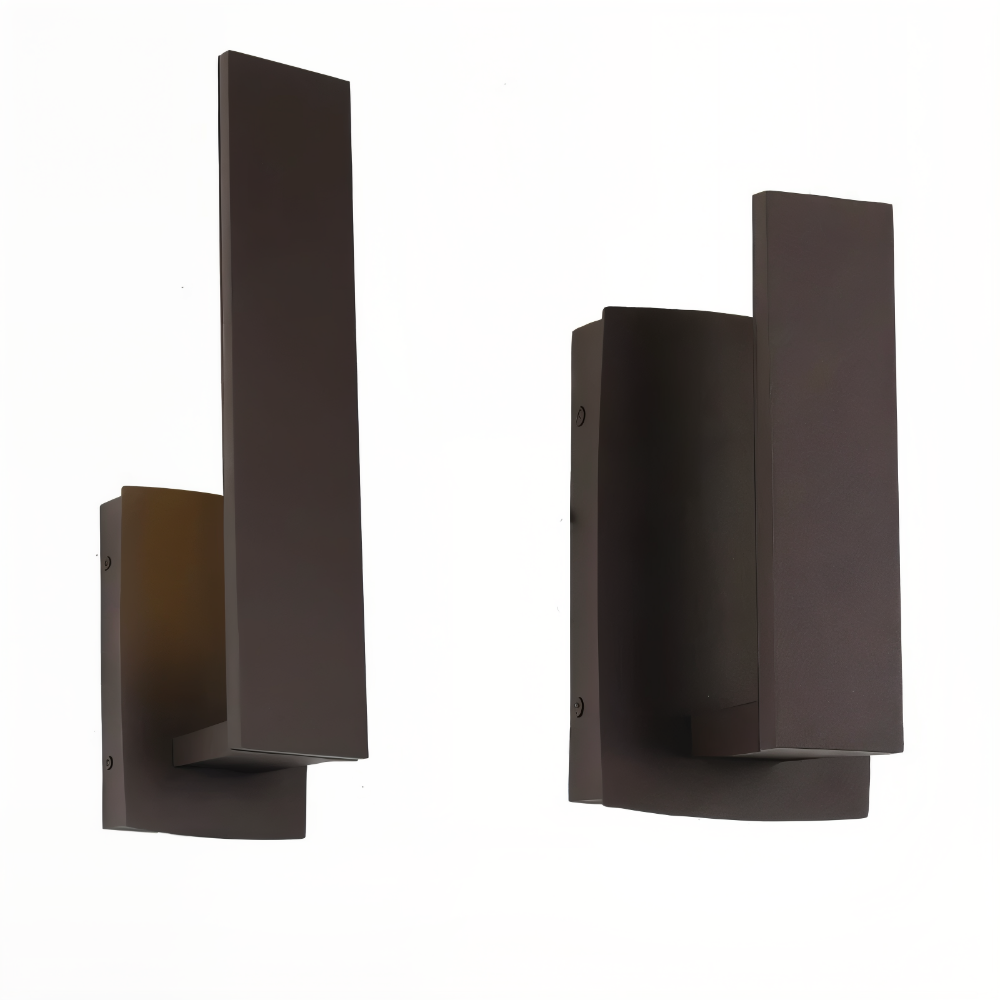 SimpliBlack Vägglampa - Vattentålig Aluminium Trädgårdsbelysning - Minimalistisk Vägglampa för Utomhusbruk