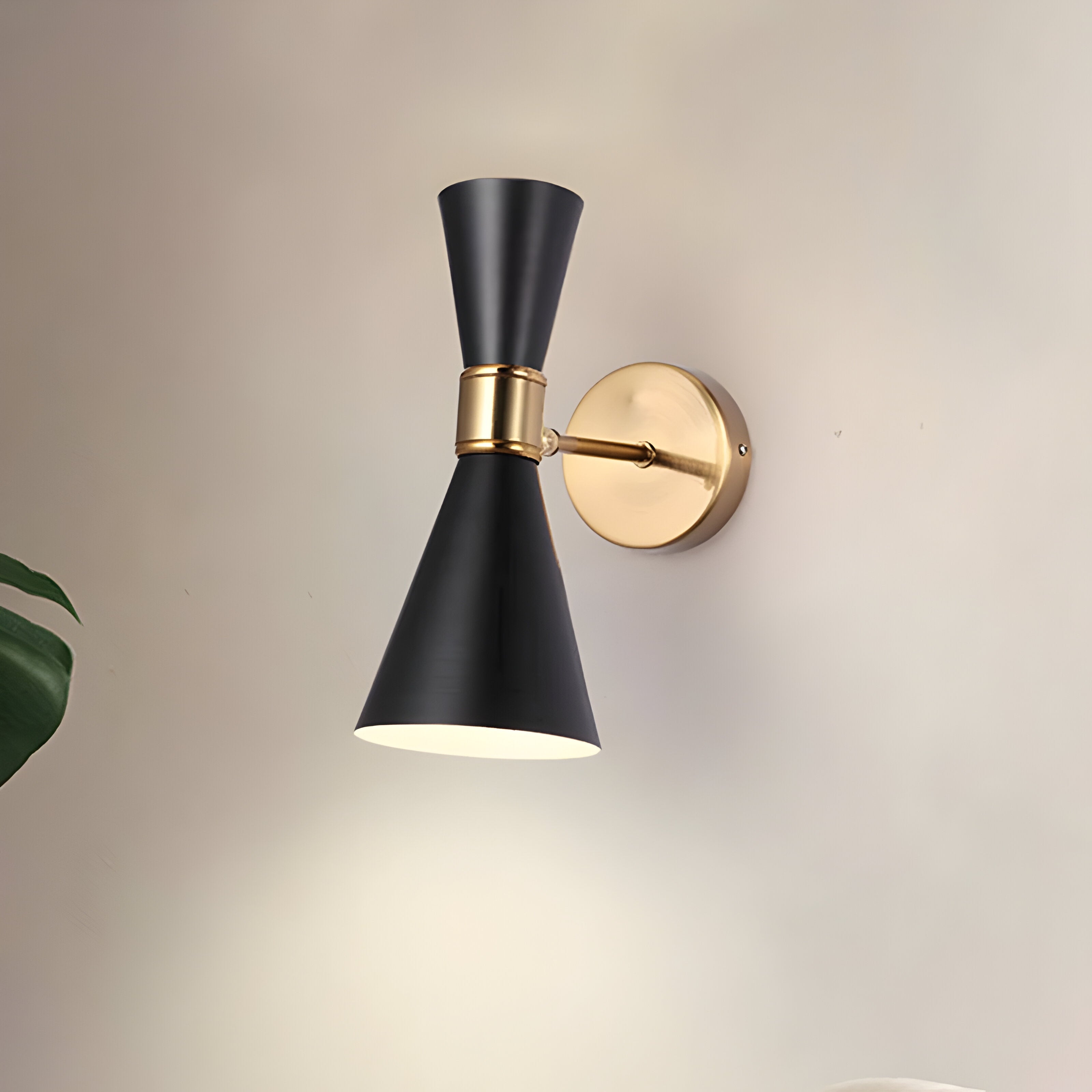 SleekIron Vägglampa - Minimalistisk Svart/vit Vägglampa - Justerbar Up Down Vägglampa LED