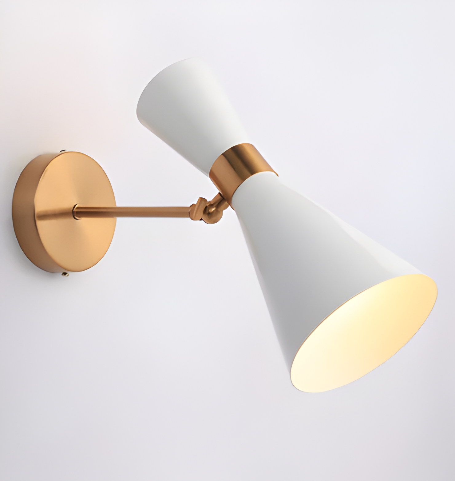 SleekIron Vägglampa - Minimalistisk Svart/vit Vägglampa - Justerbar Up Down Vägglampa LED