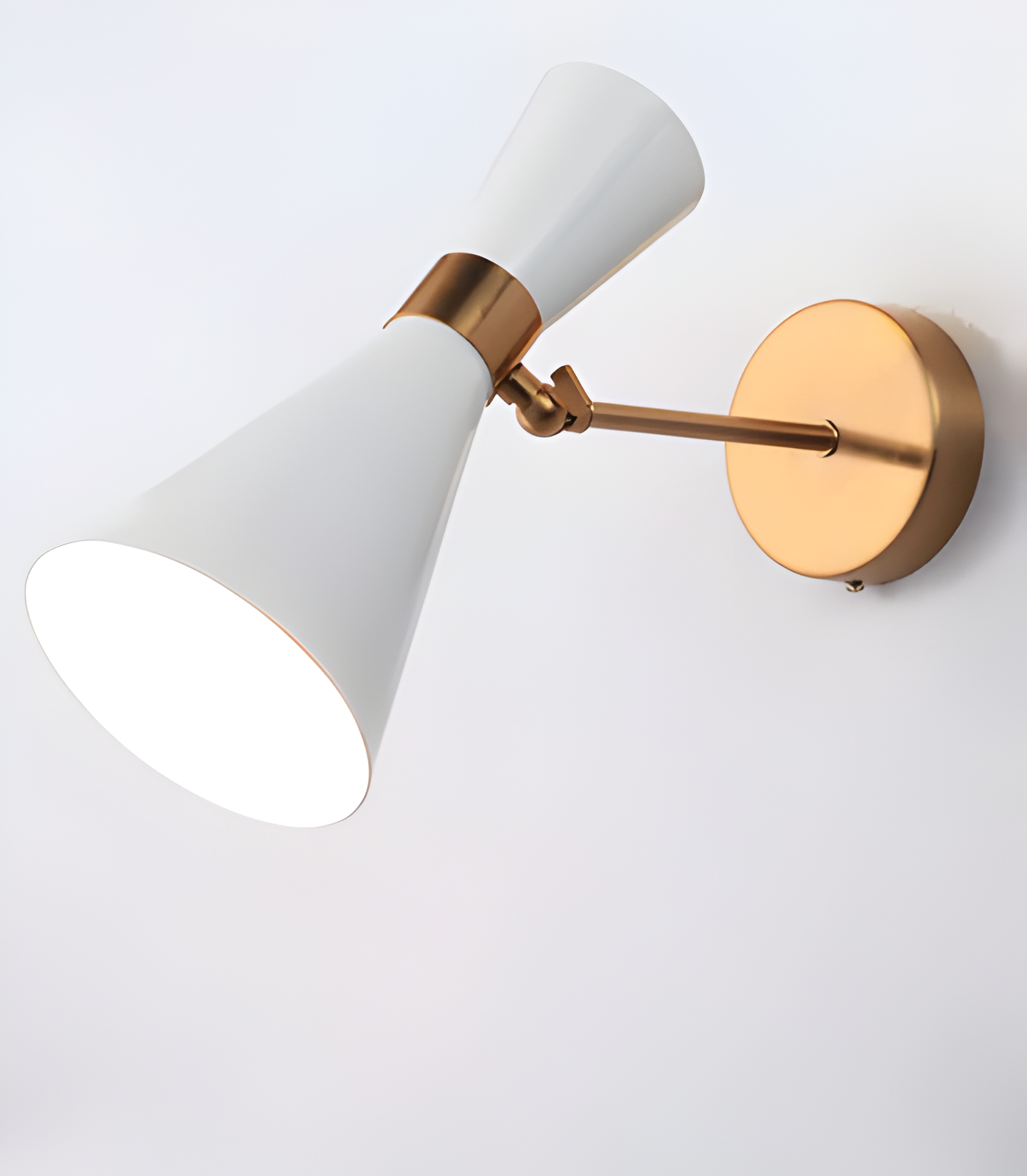 SleekIron Vägglampa - Minimalistisk Svart/vit Vägglampa - Justerbar Up Down Vägglampa LED