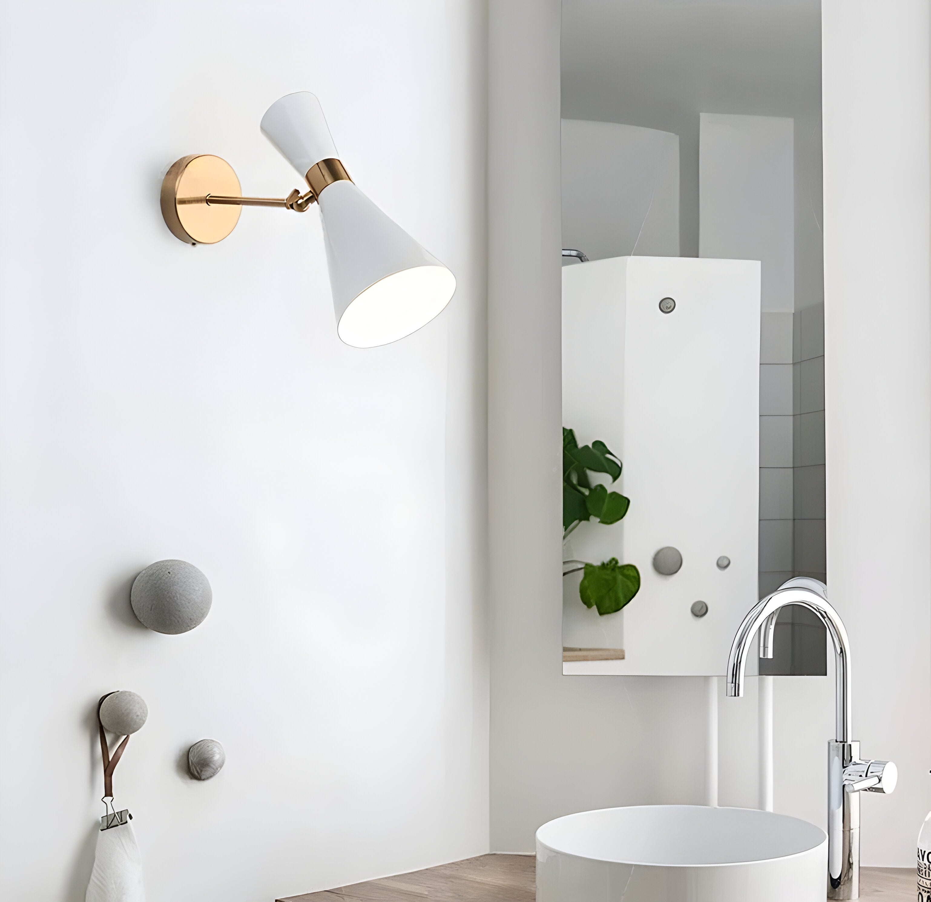 SleekIron Vägglampa - Minimalistisk Svart/vit Vägglampa - Justerbar Up Down Vägglampa LED